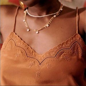 Sezane Palma Silk Top - Rare colour, EU38/US6